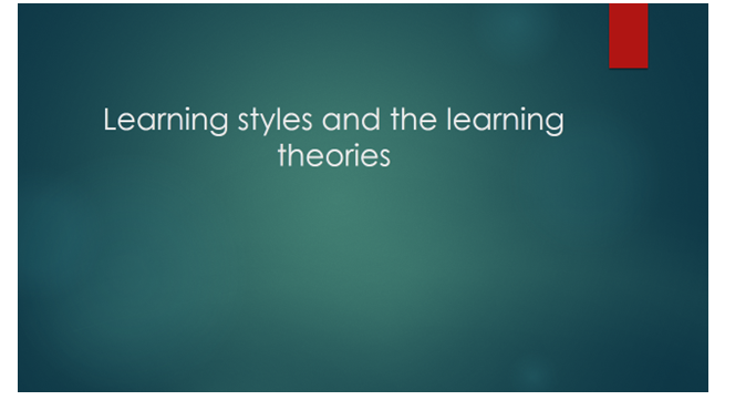 different learning styles slide 1