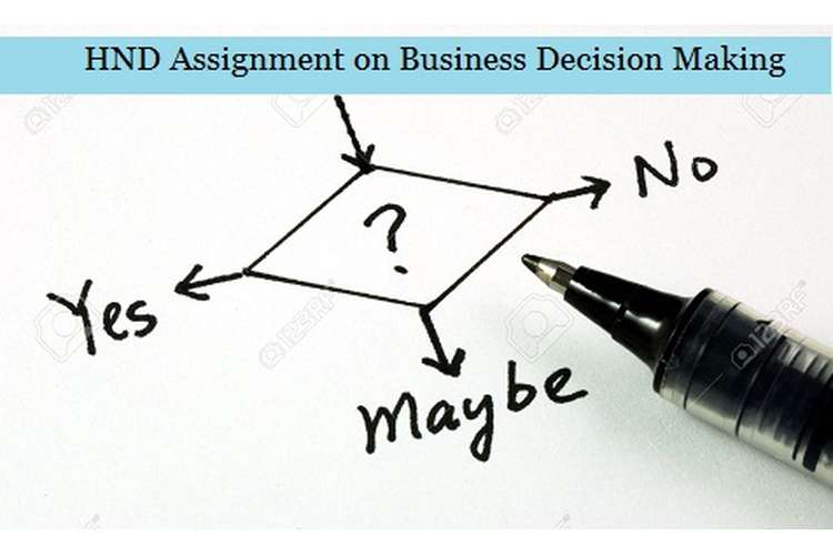 Assignment on Business Decision Making