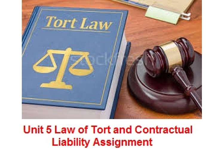 Unit 5 Law of Tort and Contractual Liability Assignment