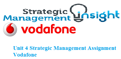 Unit 4 Strategic Management Assignment Vodafone