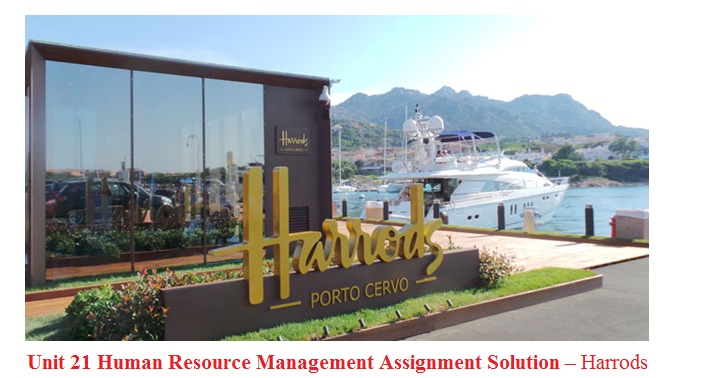 Unit 21 Human Resource Management Assignment Solution – Harrods