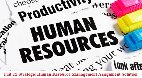 Unit 21 Strategic Human Resource Management Assignment Solution