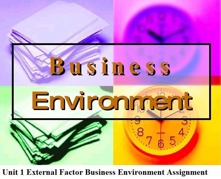 Unit 1 External Factor of Business Environment Assignment
