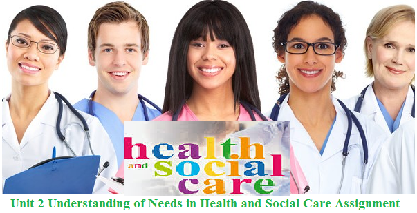 Unit 2 Understanding Needs in Health and Social Care Assignment