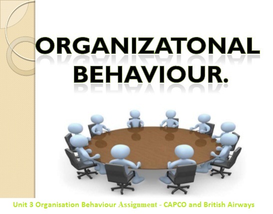 Unit 3 Organisation Behaviour Assignment - CAPCO and British Airways
