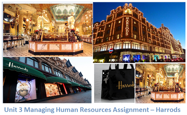 Unit 3 Managing Human Resources Assignment – Harrods 
