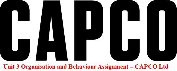 Unit 3 Organisation and Behaviour Assignment – CAPCO Ltd