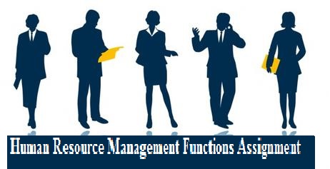Human Resource Management Functions Assignment
