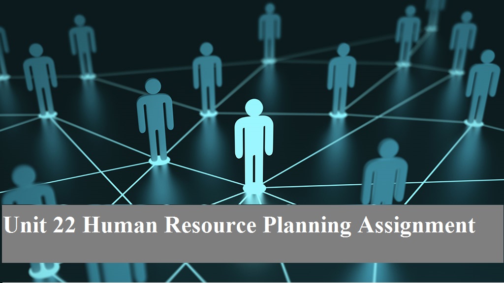 Unit 22 Human Resource Planning Assignment 