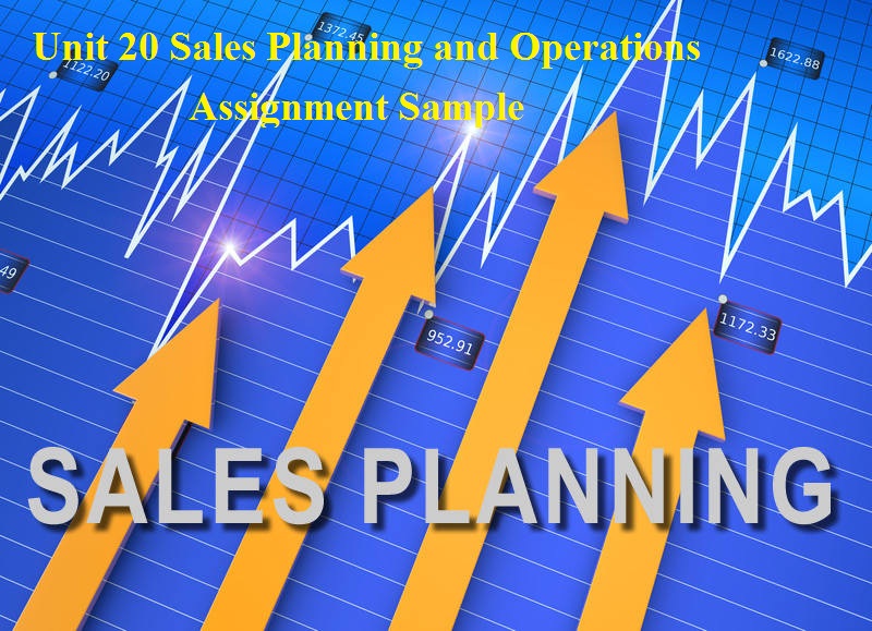 Unit 20 Sales Planning and Operations Assignment Sample