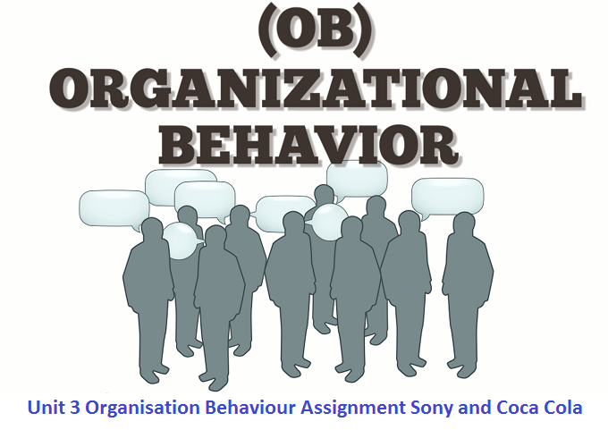 Unit 3 Organisation Behaviour Assignment - Sony and Coca Cola