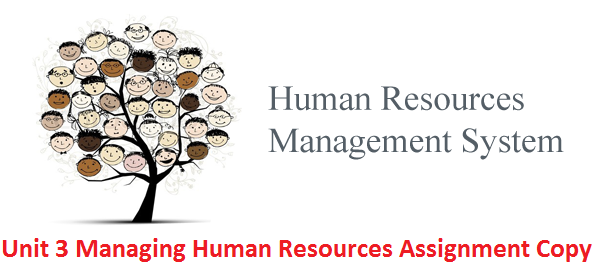 Unit 3 Managing Human Resources Assignment Copy