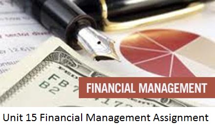 Unit 15 Financial Management Assignment