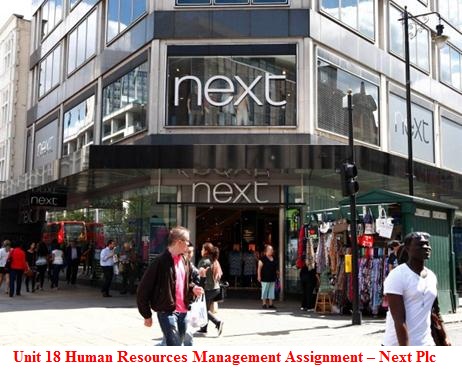 Unit 18 Human Resources Management Assignment – Next Plc