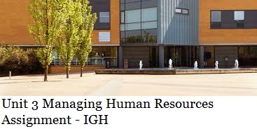 Unit 3 Managing Human Resources Assignment IGH