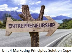 Unit 4 Marketing Principles Solution Copy 1