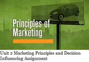 Unit 2 Marketing Principles and Decision Influencing Assignment