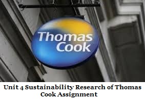 Unit 4 Sustainability Research of Thomas Cook Assignment