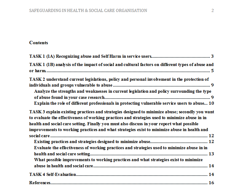 Safeguarding in HSC Organization