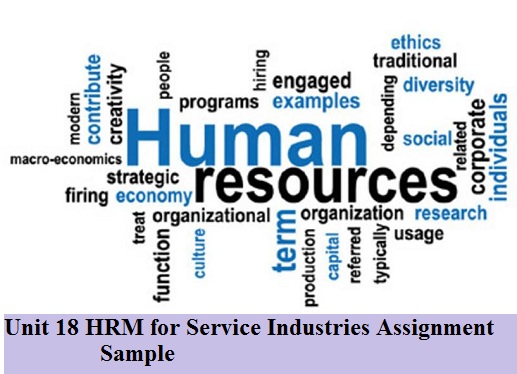 HRM for Service Industries Assignment Sample