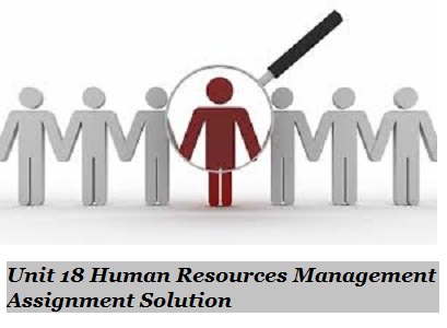 Human Resources Management Assignment Solution