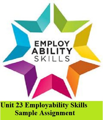 Employability Skills Sample Assignment