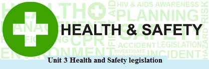 Unit 3 Assignment on Health and Safety legislation