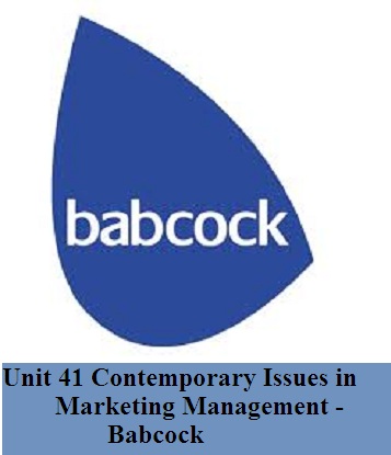 Contemporary Issues in Marketing Management Babcock