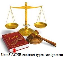 Unit 5 ACNB contract types Assignment