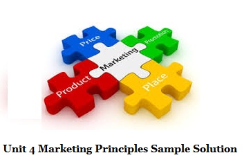 Unit 4 Marketing Principles Sample Solution