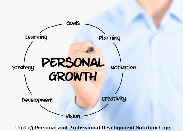 Unit 13 Personal and Professional Development Solution Copy