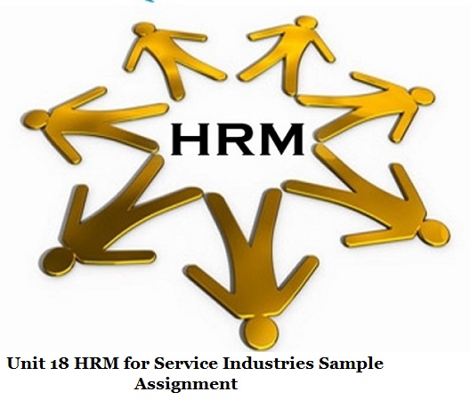 HRM for Service Industries Sample Assignment