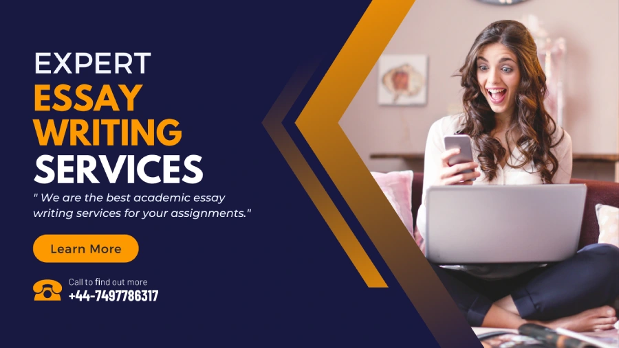 girl looking at the mobile for essay writing services