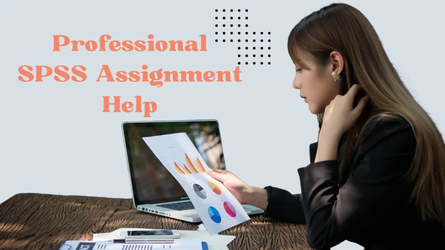 girl working on statistics report