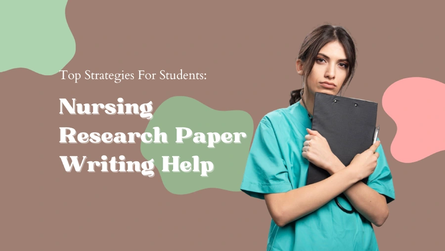 nursing girl posing with report in hand