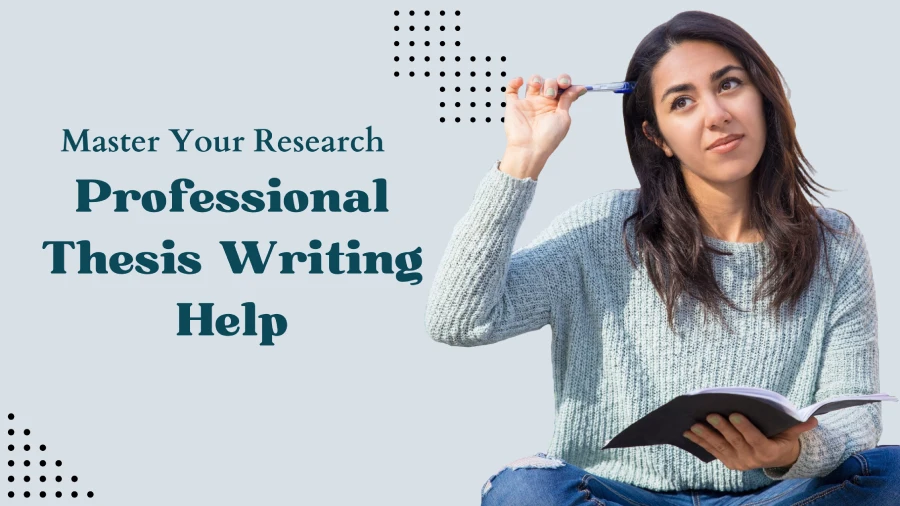 confused girl researching professional thesis writing help